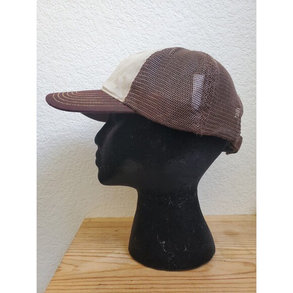 UPS Hat Cap Adjustable Strapback Brown Yellow Mesh Work Uniform Flaws - Picture 2 of 12